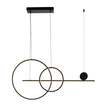 Lampa wisząca NEW AGE LED czarna 120 cm