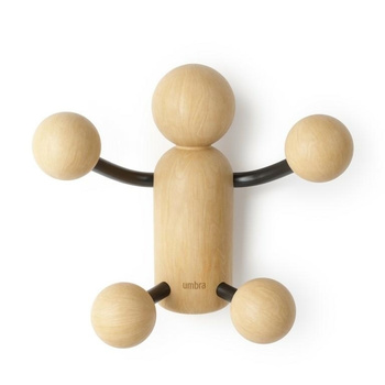 UMBRA wieszak ścienny WOODY WALL  HOOK czarny/naturalny