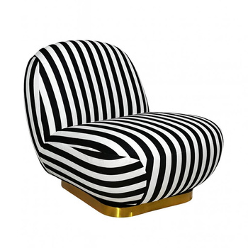 MaMaison fotel obrotowy AZURE biały / czarny