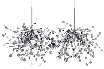 Lampa wisząca MONETE chromowana - metal