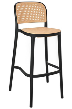 Krzesło barowe WICKY czarne