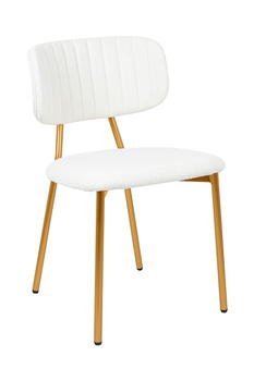 Krzesło FABIOLA BOUCLE białe