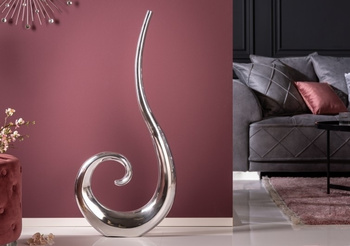 INVICTA wazon WAVE 105 srebrny - aluminium