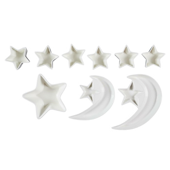 Zestaw 9 naczyń do serwowania Starry      Night biały