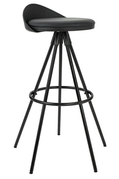 Krzesło barowe LANZA 76 czarne