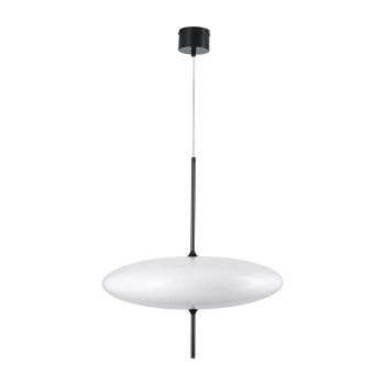 Lampa wisząca PIATTO - nowoczesna biała lampa 50 cm