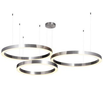 Lampa wisząca CIRCLE 60+80+80 LED nikiel na 1 podsufitce