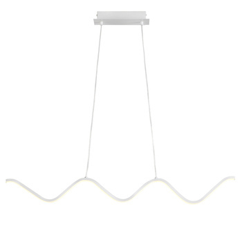 Lampa wisząca ZIGZAG LED biała 90 cm