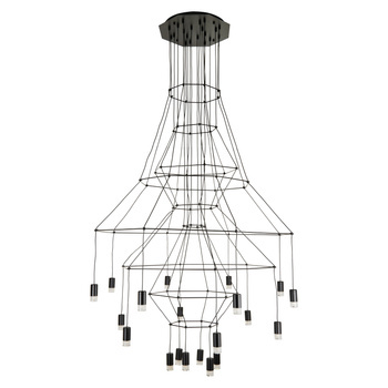 Lampa wisząca LINEA-20 czarna 120cm