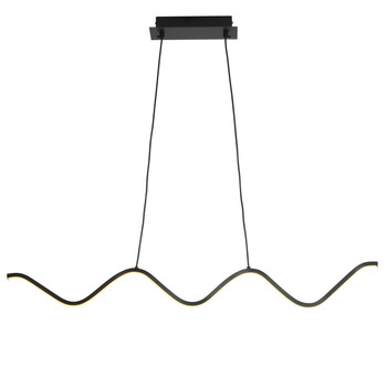 Lampa wisząca ZIGZAG LED czarna 90 cm