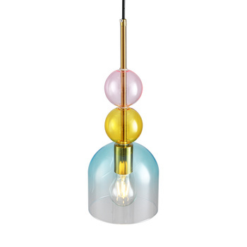 Lampa wisząca PASTELLO BLUE kolorowa 15 cm